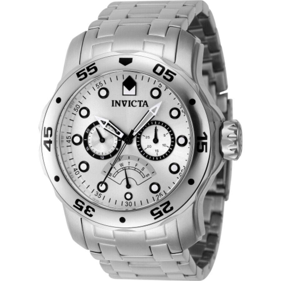 Invicta Pro Diver Retrograde Gmt Quartz Silver Dial Men`s Watch 46994