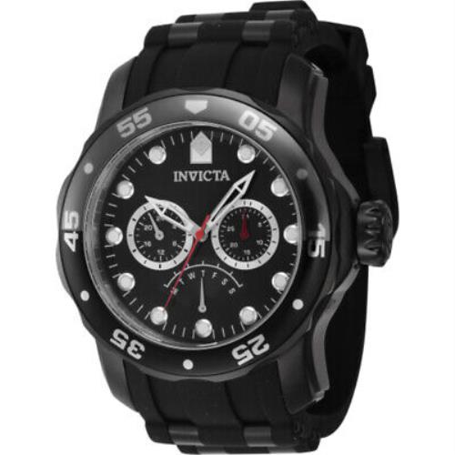 Invicta Pro Diver Retrograde Gmt Quartz Black Dial Men`s Watch 46966