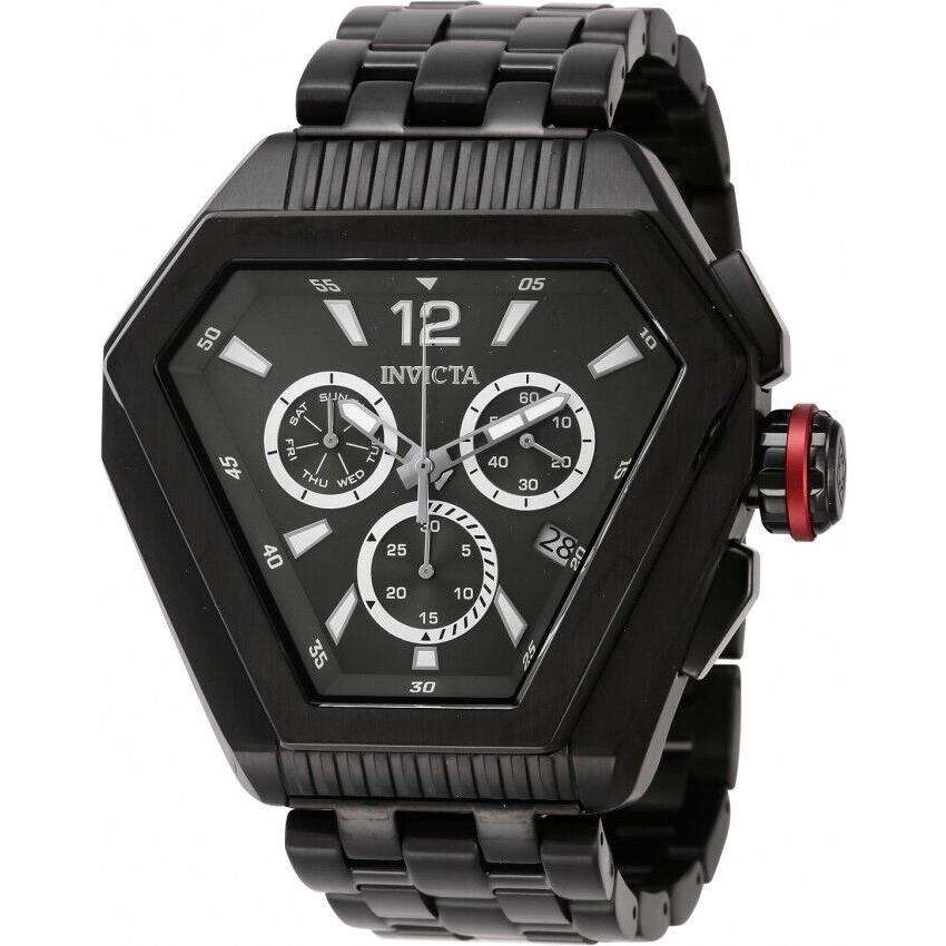 Invicta Men`s Speedway Charcoal Dial Chronograph Quartz Bracelet Swiss Watch