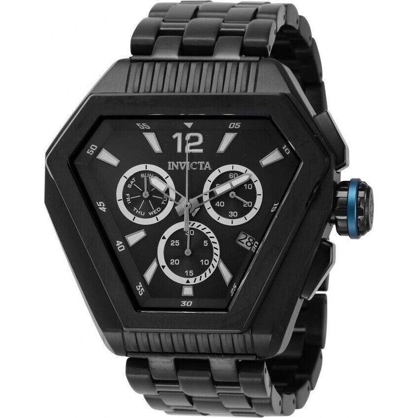 Invicta Men`s Speedway Black Dial Chronograph Quartz Stainless Steel Swiss Watch