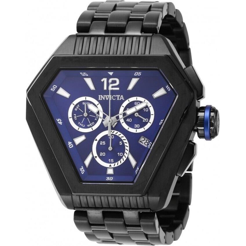 Invicta Men`s Speedway Blue Dial Chronograph Quartz Stainless Steel Swiss Watch