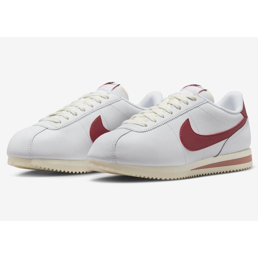 Women`s Size 11 Nike Cortez White Red Stardust Shoes DN1791-103 Casual Gym - White