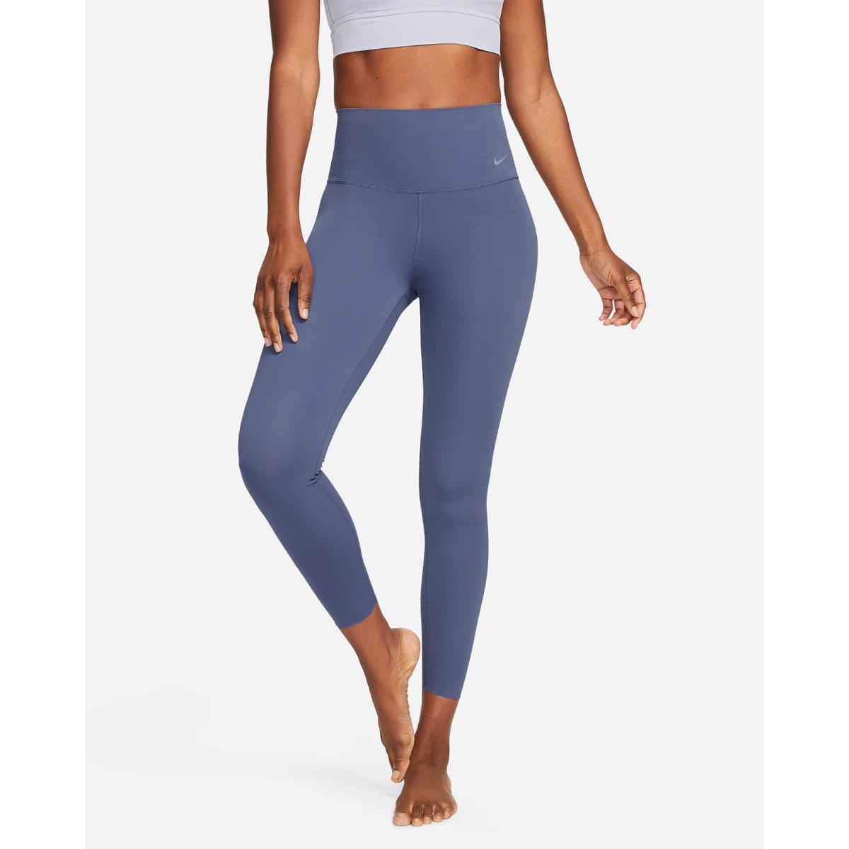 Women s Nike Zenvy Gentle-support High-waisted 7/8 Leggings S M Diffused Blue