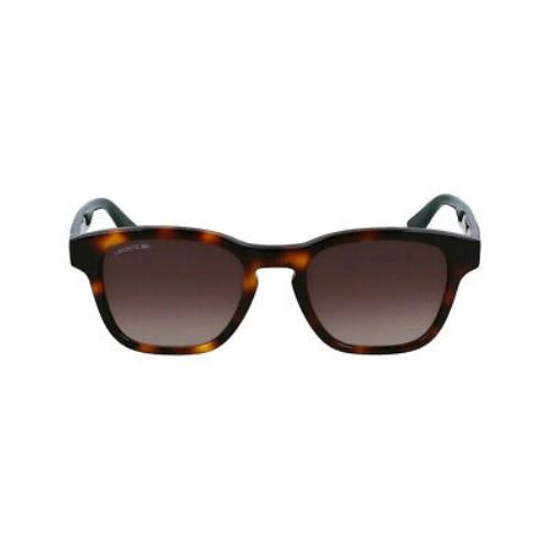 Lacoste LA 986S 240 Tortoise/green Plastic Square Sunglasses Brown Gradient Lens