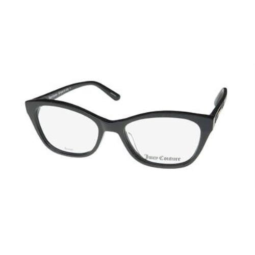 Juicy Couture 222 Glasses 807 Black Full-rim Womens 50-16-140 Plastic Cat