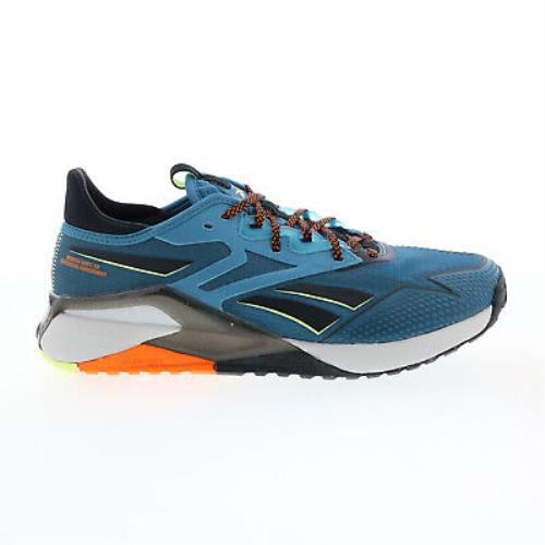 Reebok Nano X2 TR Adventure Mens Blue Canvas Athletic Cross Training Shoes