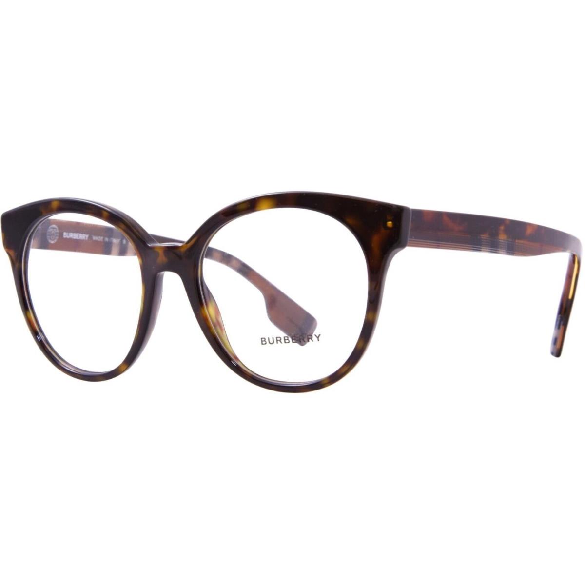 Burberry Jacqueline BE2356 3991 Eyeglasses Women`s Dark Havana Full Rim 51-mm - Frame: Brown