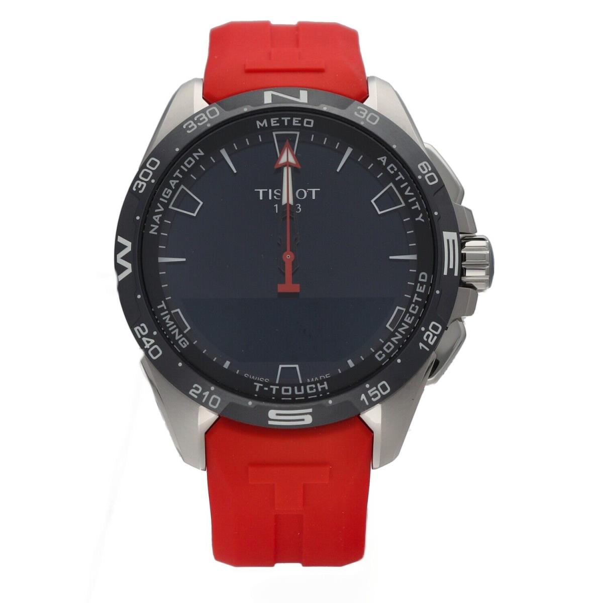 Tissot T121.420.47.051.01 T-touch Connect 47.5 mm Titanium Red Solar Men`s Watch