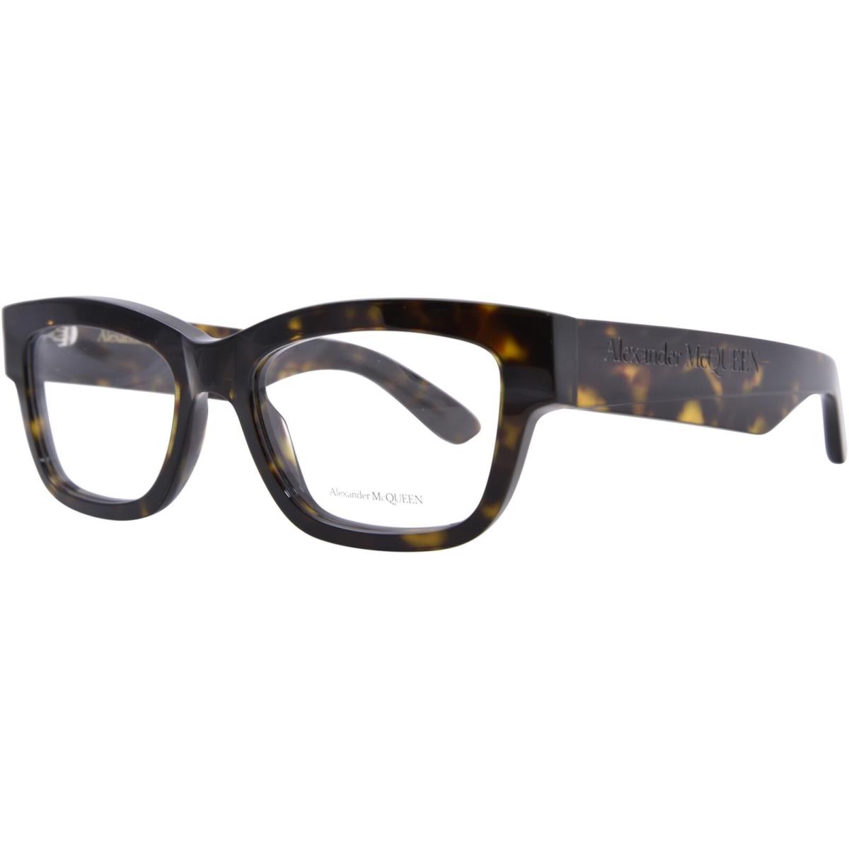 Alexander Mcqueen AM0422O 002 Eyeglasses Women`s Havana Full Rim 52mm