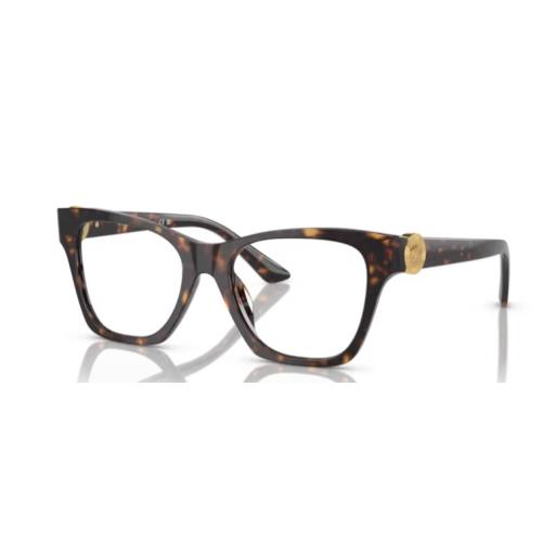 Versace 0VE3341U 108 Havana Soft Square Women`s Eyeglasses