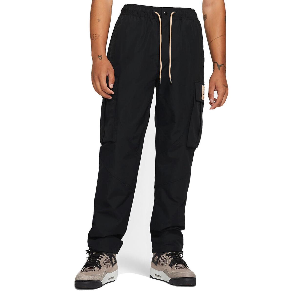 Jordan Flight Heritage Cargo Pants Men Size Small Black Hemp DC7450 010