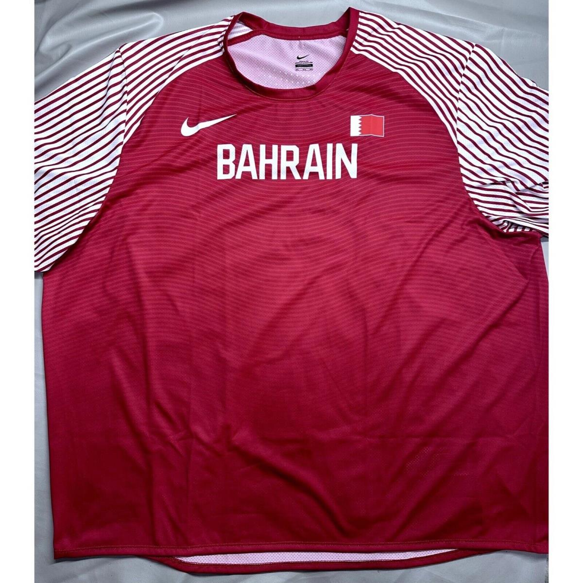 Men`s Nike Pro Elite Bahrain Track Field Running Jersey Shirt 800428-611 4XL