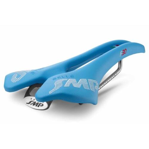 Selle Smp F30 Saddle with Steel Rails Light Blue