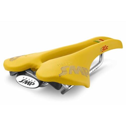 Selle Smp F30C Saddle with Steel Rails Yellow