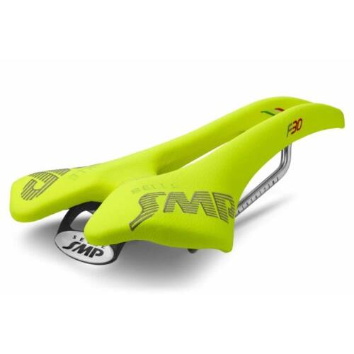Selle Smp F30 Saddle with Steel Rails Fluro Yellow
