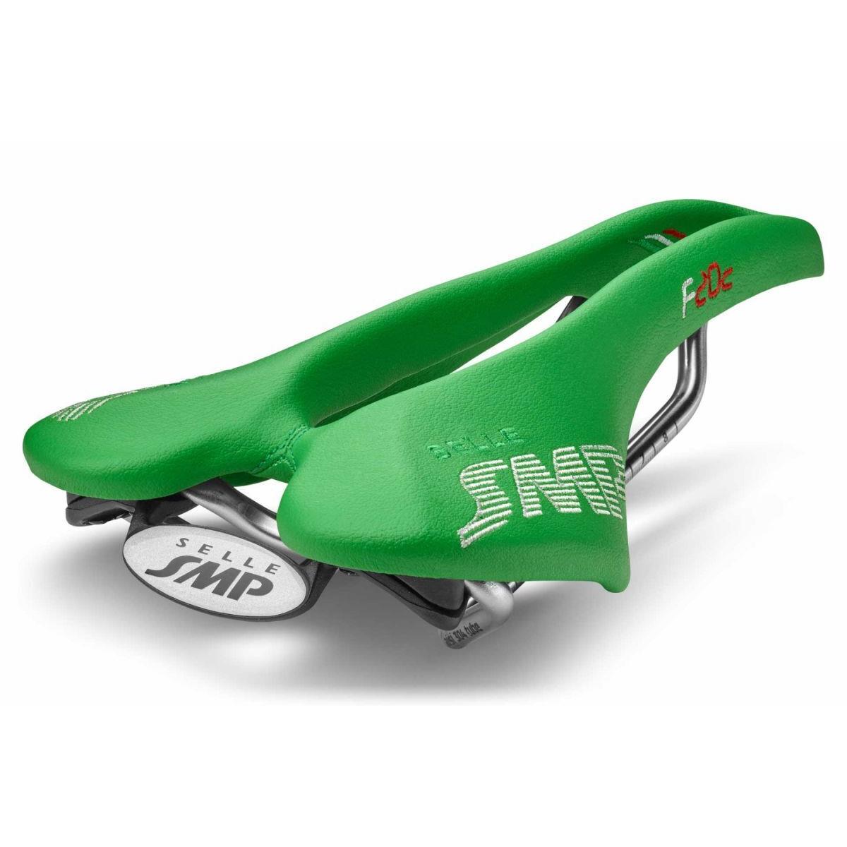 Selle Smp F20C Bicycle Saddle with Steel Rail Green