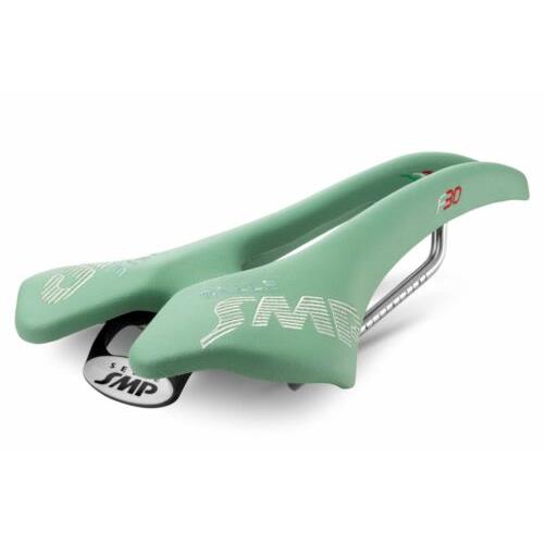 Selle Smp F30 Saddle with Steel Rails Celeste