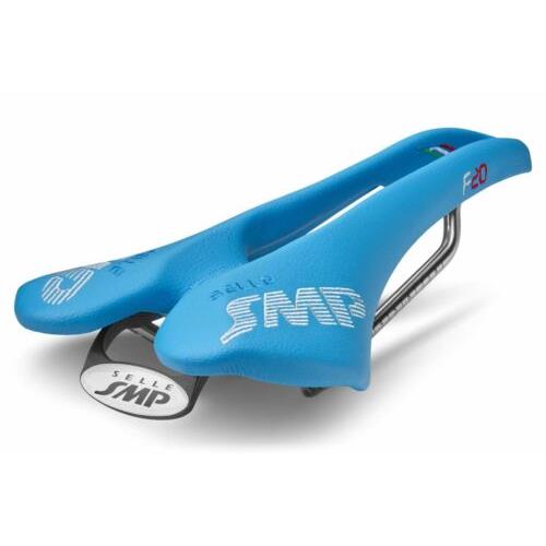 Selle Smp F20 Bicycle Saddle with Steel Rail Light Blue