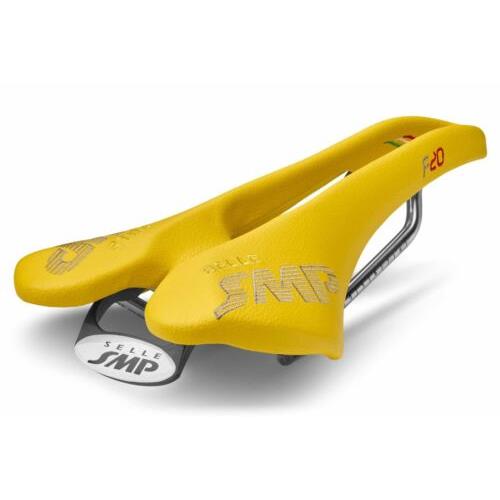 Selle Smp F20 Bicycle Saddle with Steel Rail Yellow