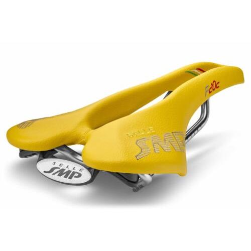 Selle Smp F20C Bicycle Saddle with Steel Rail Yellow