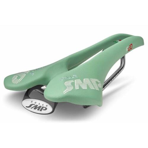 Selle Smp F20 Bicycle Saddle with Steel Rail Celeste Green