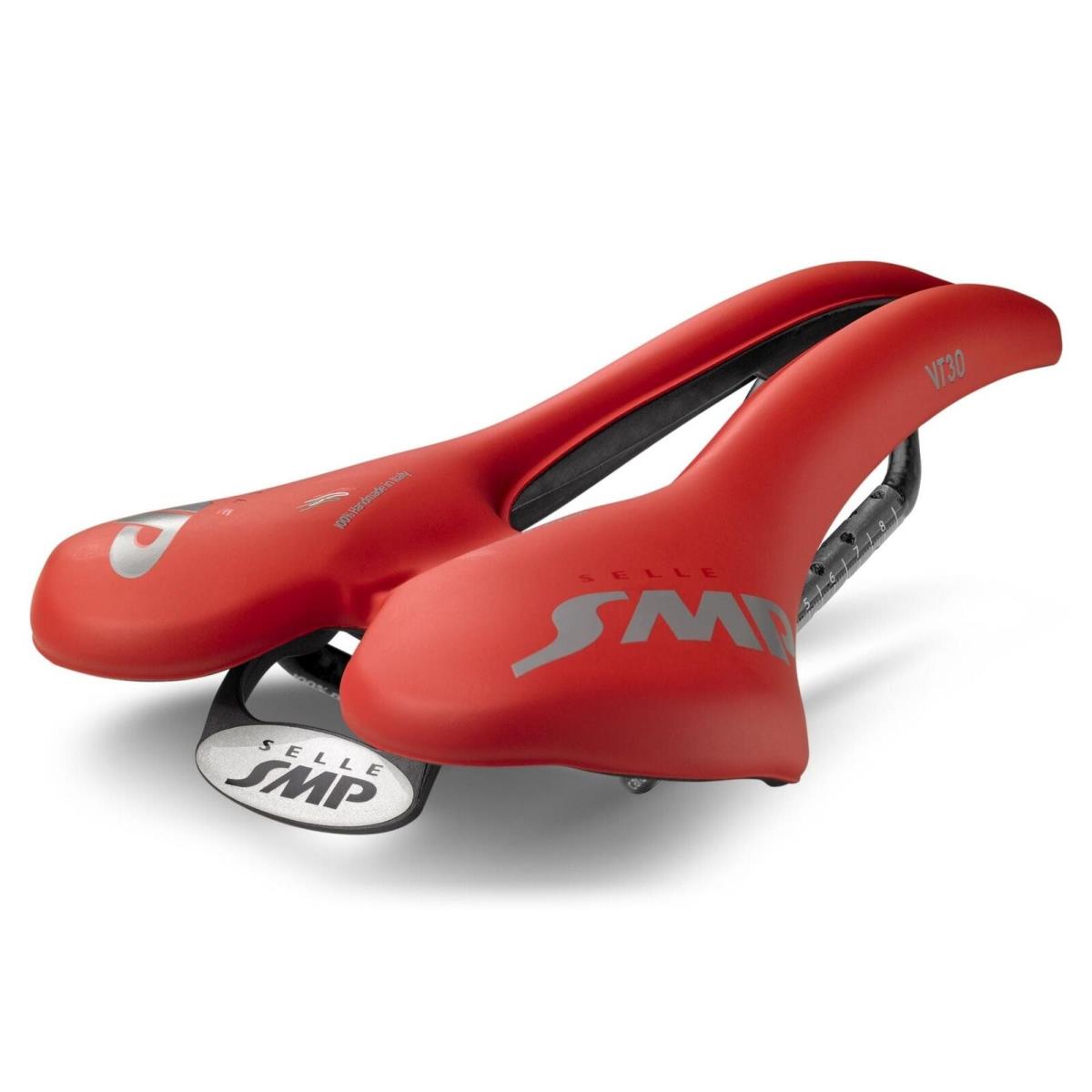 Selle Smp VT30 Saddle with Carbon Rails Red