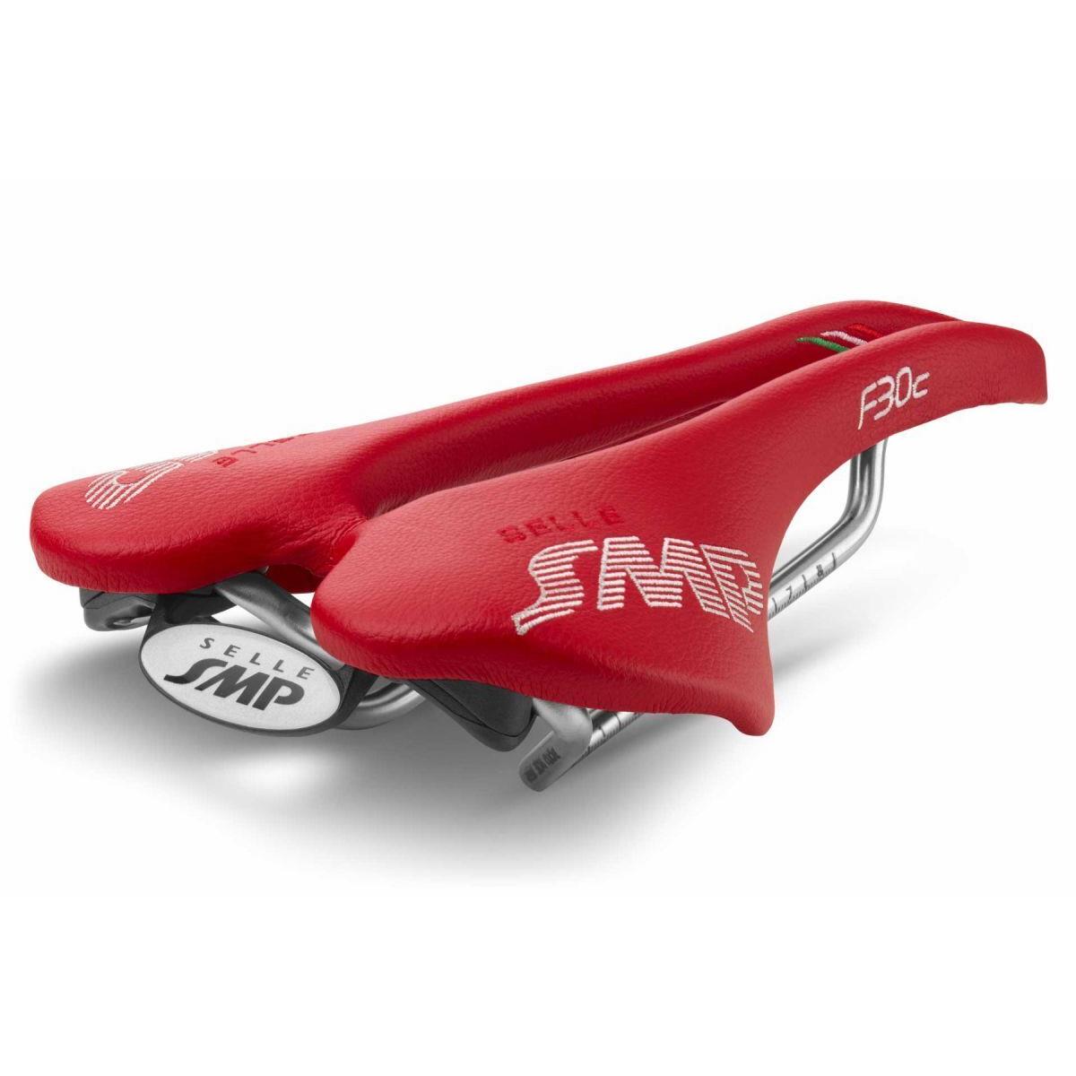 Selle Smp F30C Saddle with Carbon Rails Red