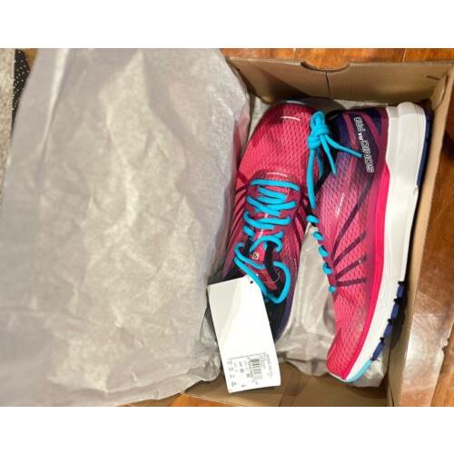 Salomon Sonic Pro Women Size 10 Running Shoes Pink Yarrow/blue Curacao