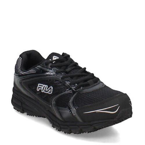 Men`s Fila Memory Reckoning 7 SR ST Work Shoes 1SR21264-010 Black Synthetic-and