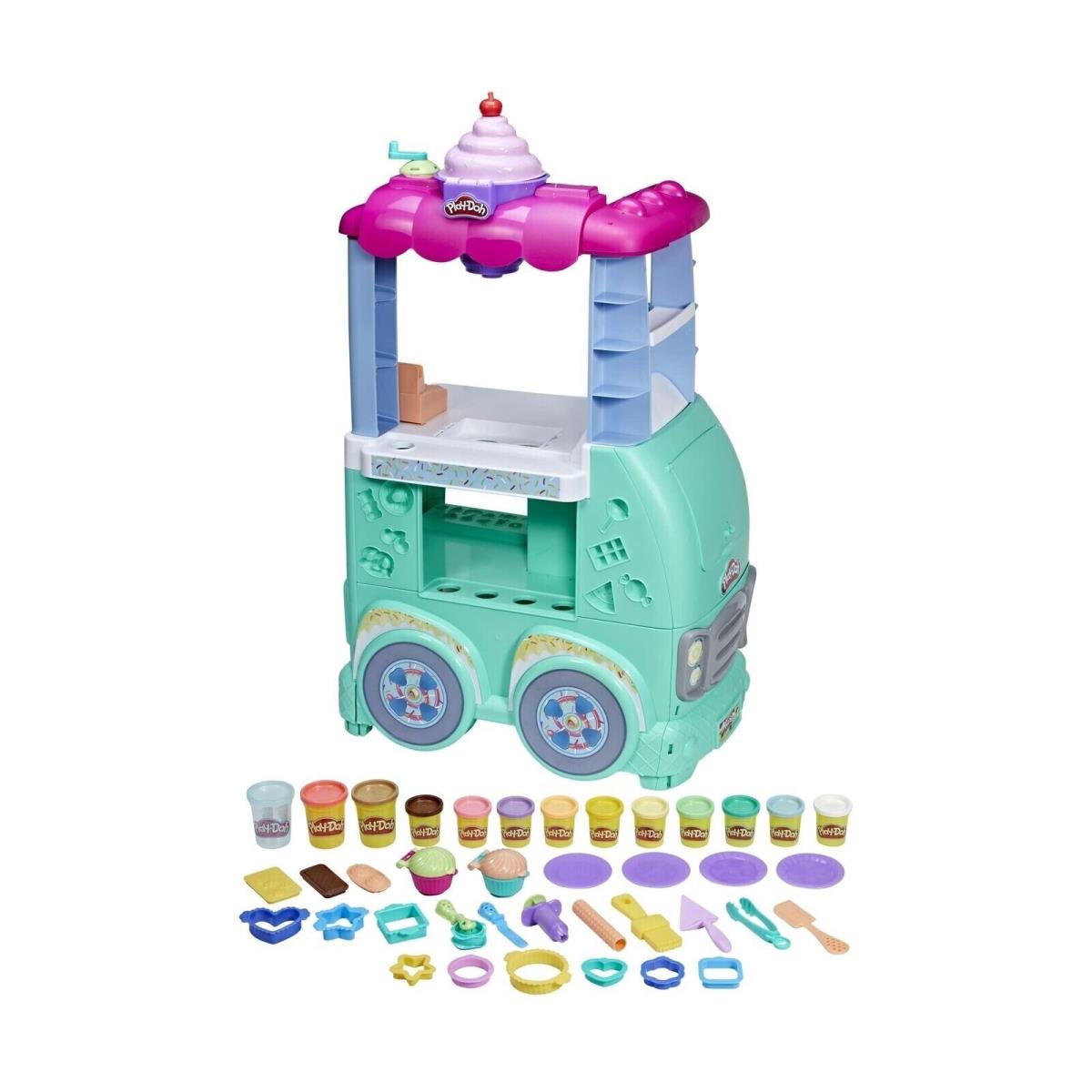 Play-doh Kitchen Creations Sweet Snacks Food Truck Toy Playset For Kids