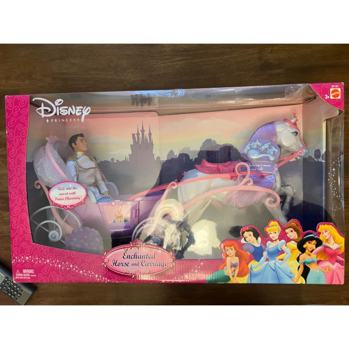 Disney Prince and Enchanted Horse and Carriage Set Barbie Mattel