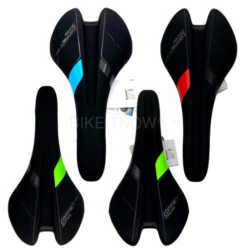 Giantt Contact SL Neutral / Forward Road Bike Saddle Black/green/red/blue
