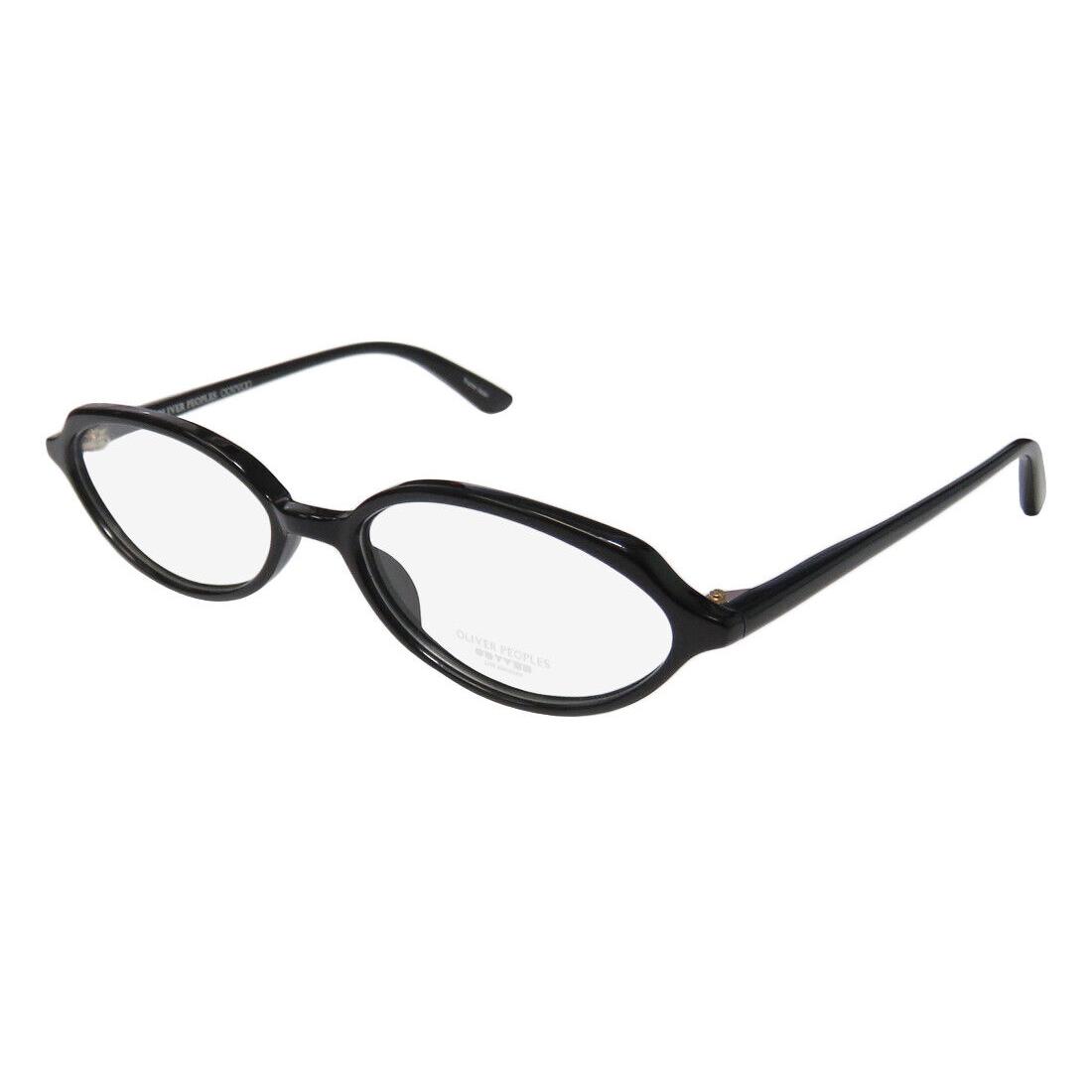 Oliver Peoples Larue Glasses 52-16-140 Black Cat Eye Plastic Unisex Full-rim