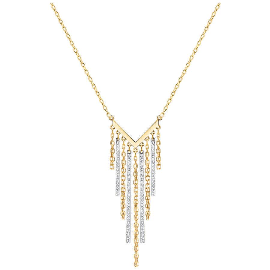 Swarovski Lyrebird Necklace White Crystal Mixed Plating 5381227