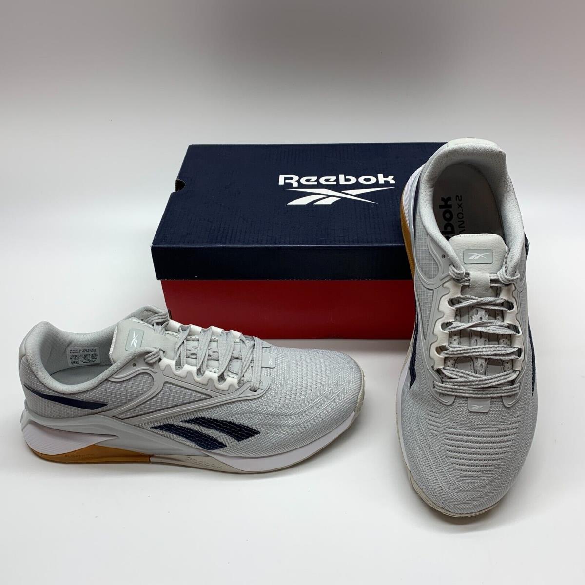 Reebok Nano X2 GX9919 Gray White Cross Trainer Sneakers Shoes Womens 8.5