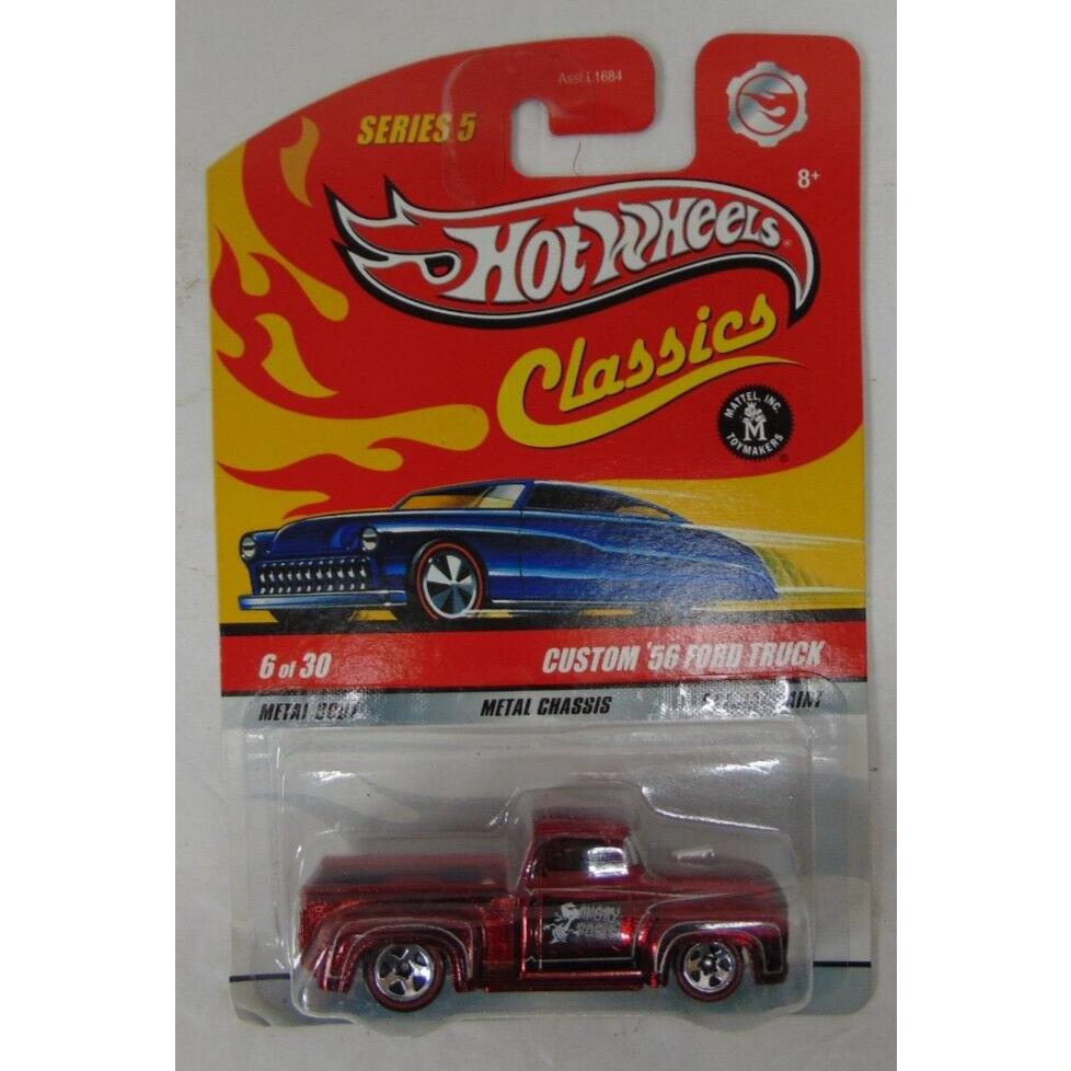 Hot Wheels Classics Series 5 Custom `56 Ford Truck Red 6/30