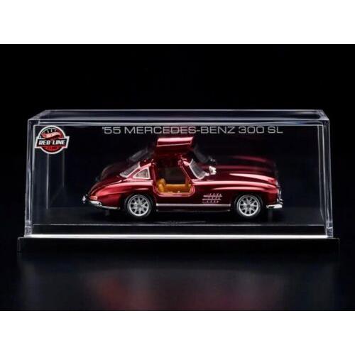 2023 Hot Wheels Rlc Exclusive 55 Mercedes-benz 300 SL Spectraflame Oxblood Red