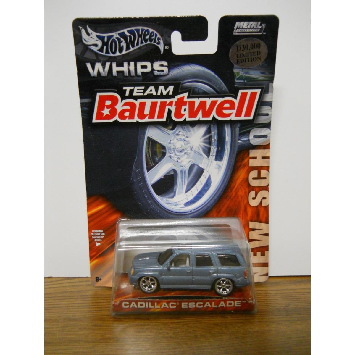 Hot Wheels School Team Baurtwell Whips Cadillac Escalade Blue Die Cast