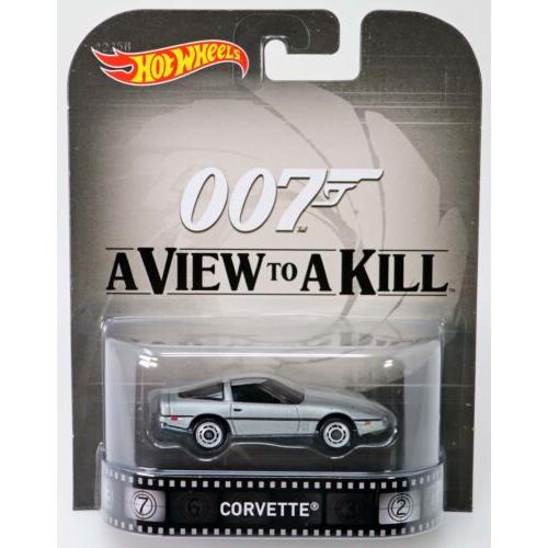 Hot Wheels James Bond A View to A Kill Corvette Retro Entertainment CFR21 Nrfp