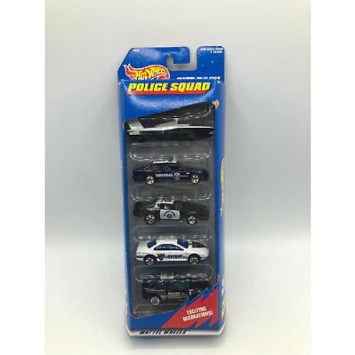 Hot Wheels Police Squad 5 Car Gift Pack 1:64 Scale Collectible Die Cast Cars