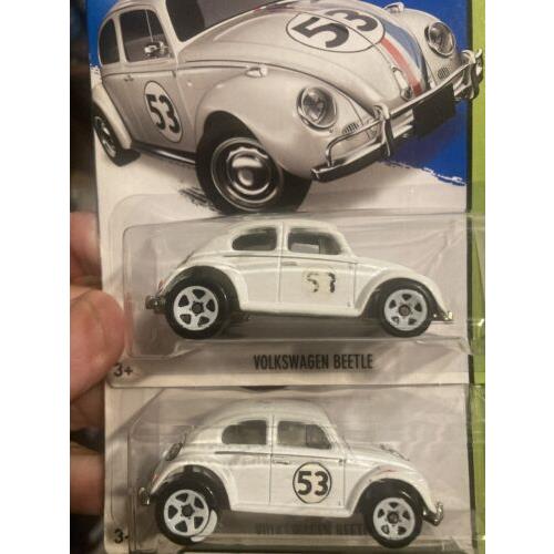 2013 Hot Wheels Herbie The Love Bug Volkswagen Beetle Workshop Error On Number