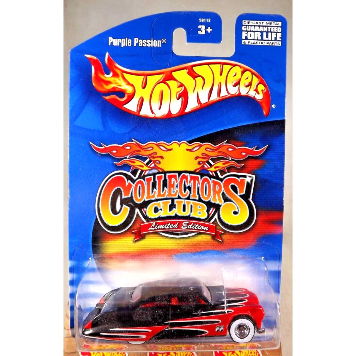 2001 Hot Wheels Japan Collectors Club Edition 1 Purple Passion Black-red