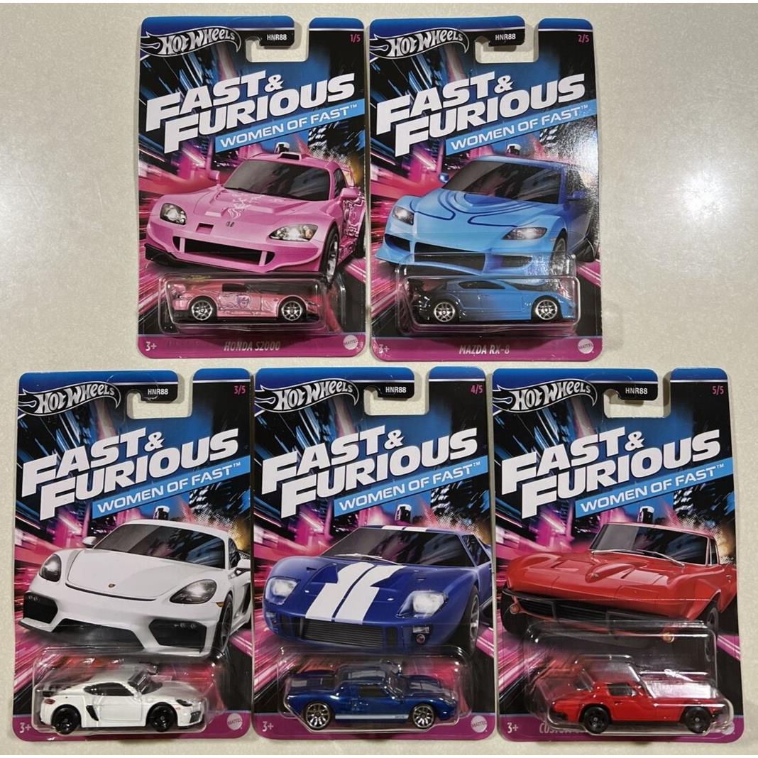 2024 Hot Wheels Fast Furious Woman OF Fast Set OF 5