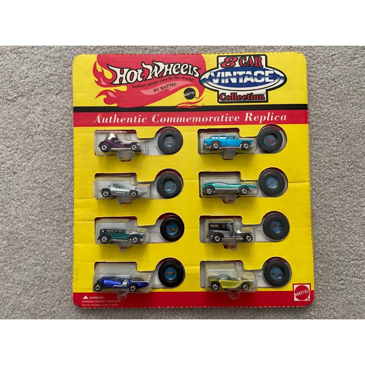 8 Car Vintage Collection Commemorative 1993 Hot Wheels