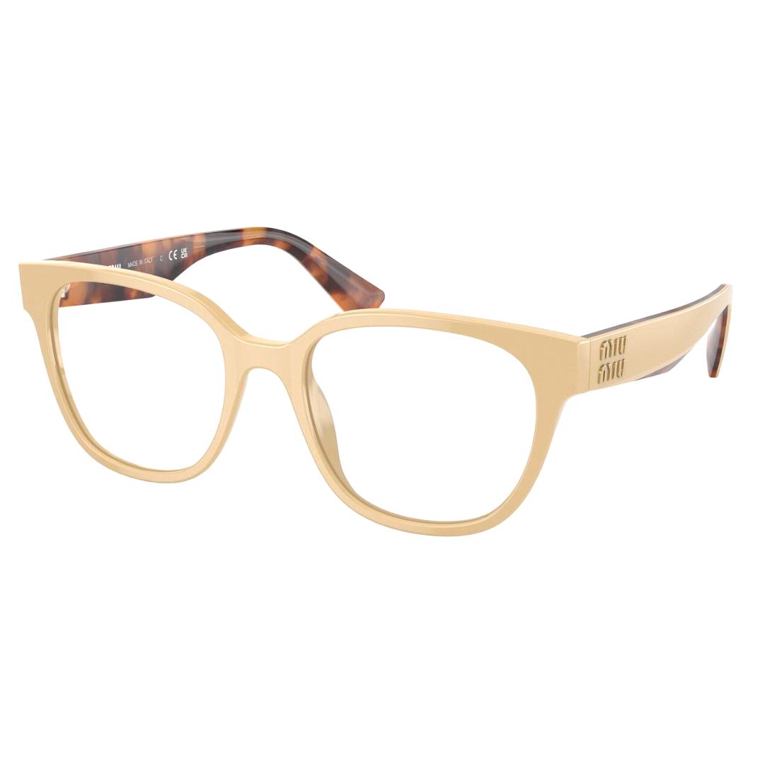 Miu Miu MU02VV 10H1O1 52 Eyeglasses 10H1O1 Beige Optical Frame