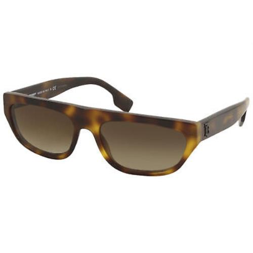 Burberry Women`s BE4301 BE/4301 3316/13 Light Havana Fashion Sunglasses 57mm