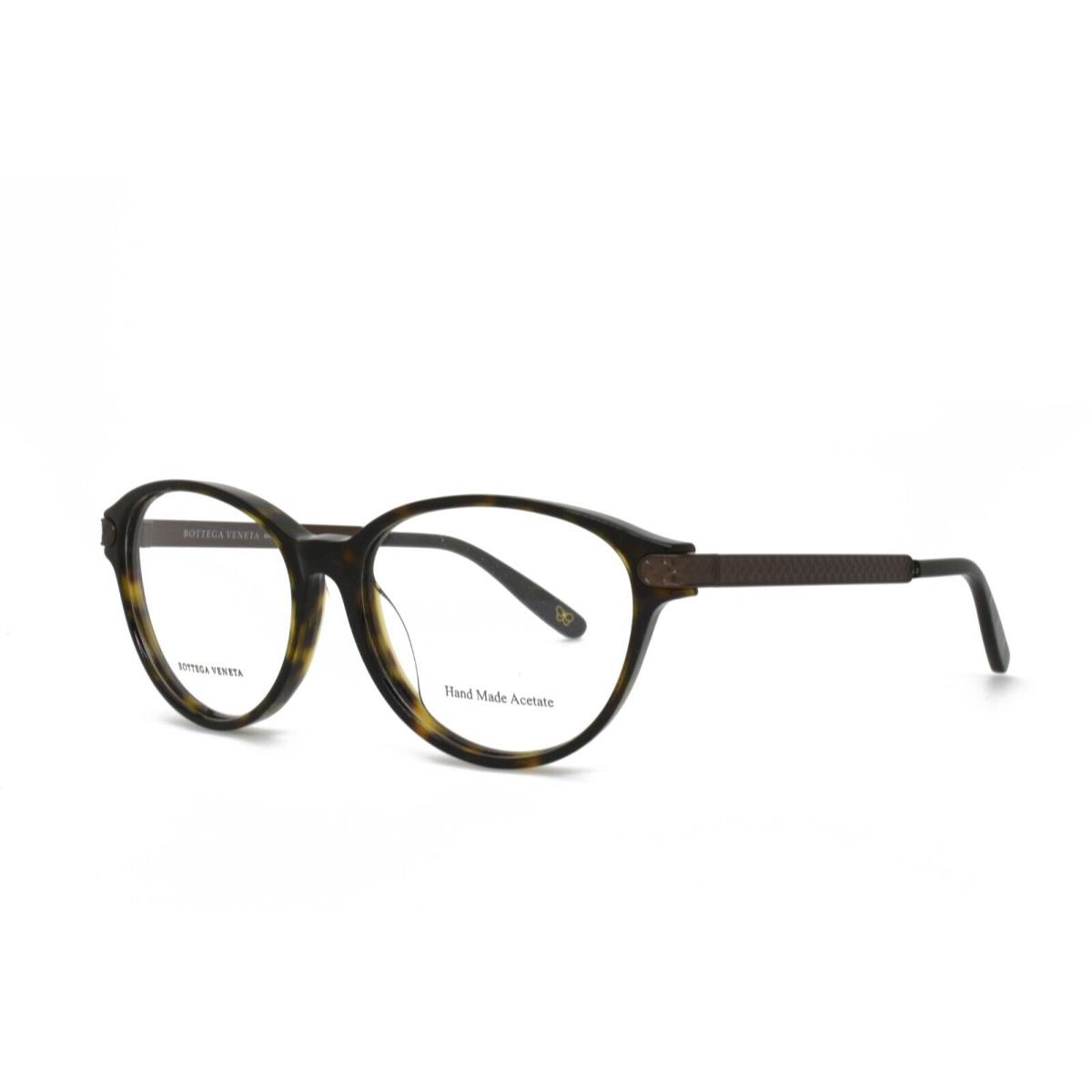 Bottega Veneta 296F Eah 53-15-145 Dark Havana Brown Eyeglasses - Frame: Brown
