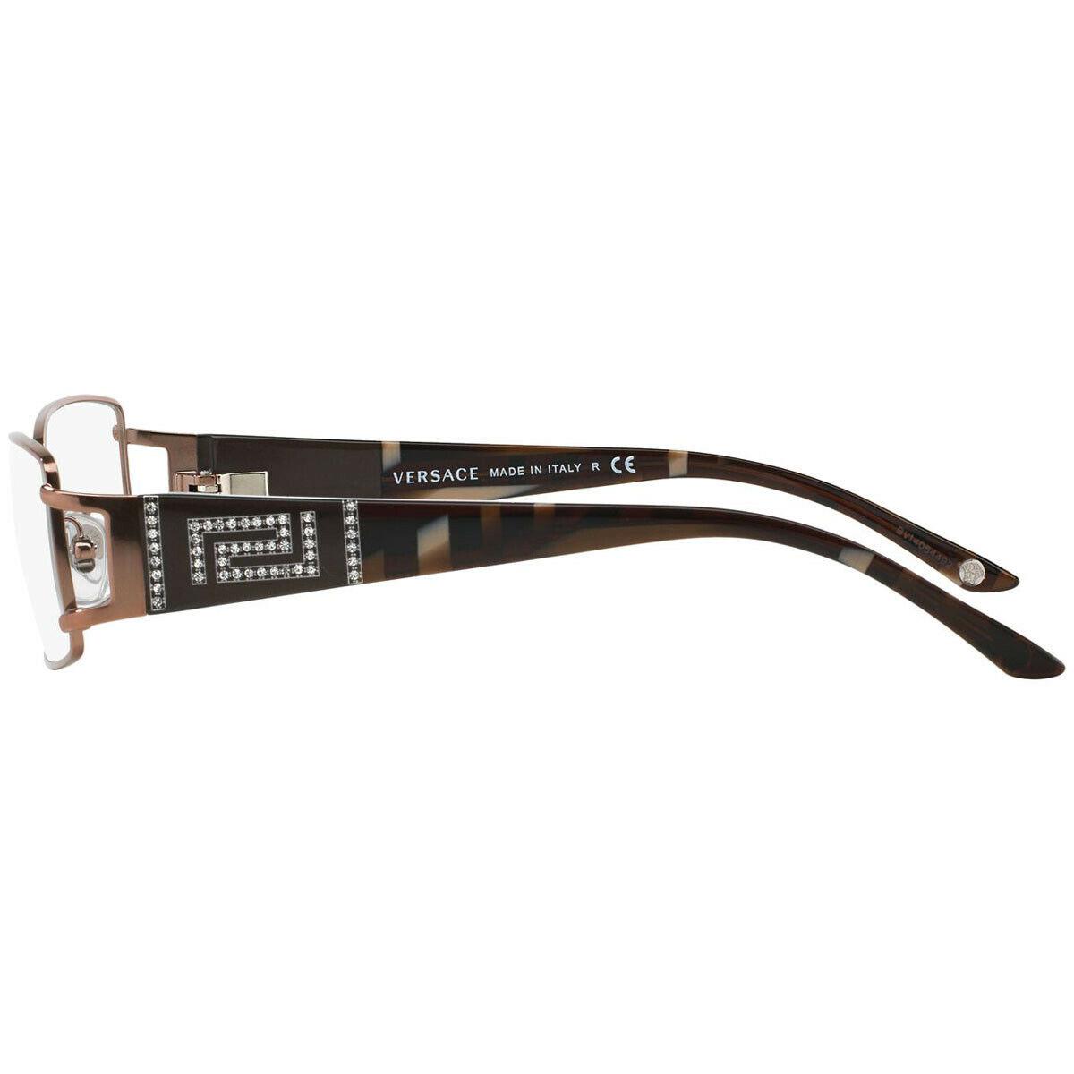 Versace Rx Eyeglasses VE 1163B-1013 Brown W/demo Lens 52mm