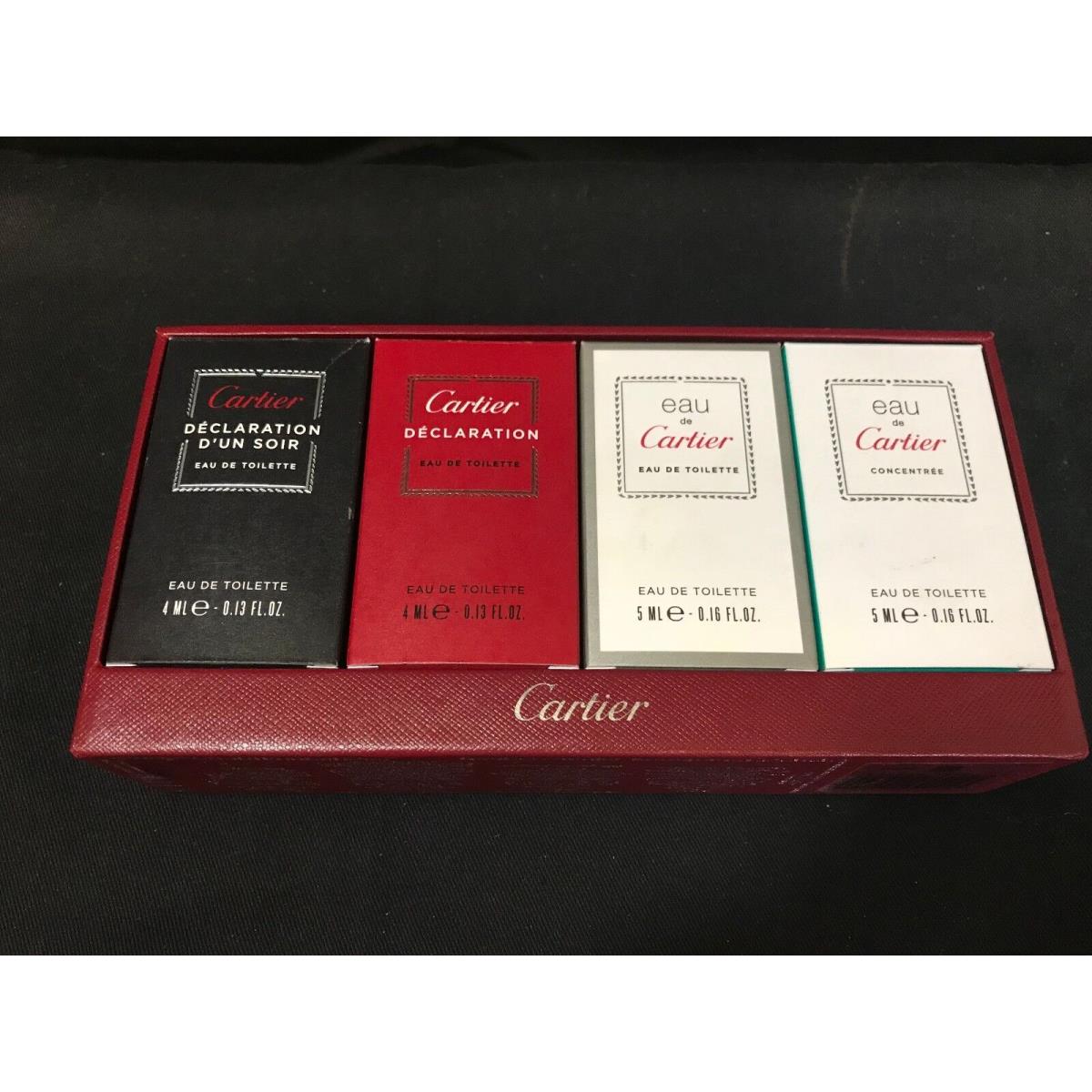 Cartier Eau de Toilette Spray Collection 4 Bottles