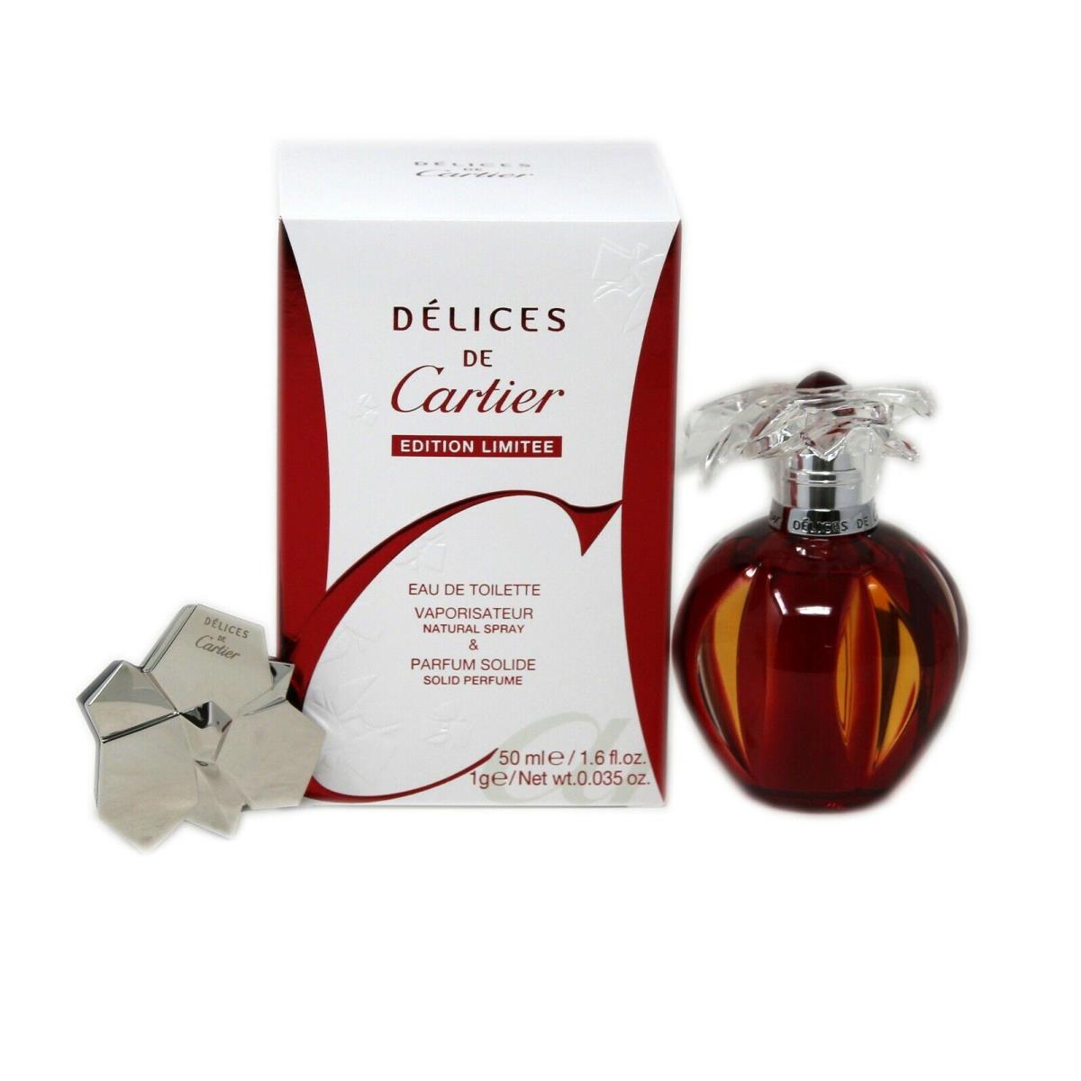 Delices DE Cartier Eau DE Toilette Spray 50ML Solid Perfume 1G Limited Edition